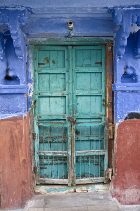 Framed Print : Typical Blue Architecture, Jodhpur, Rajasthan, India Framed Print : Typical Blue Architecture, Jodhpur, Rajasthan, India