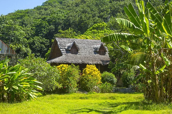 Typical Creole house, La Digue, Seychelles