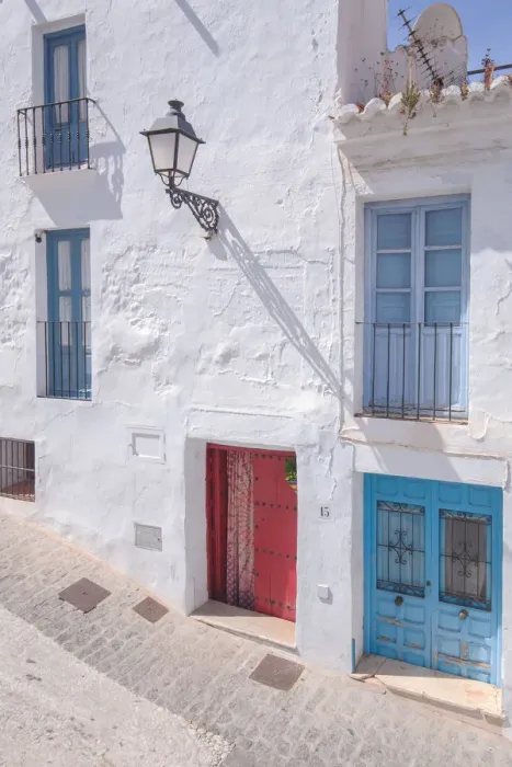 Framed Print : The typical Facade of a building in the Moorish-Mudejar district of Frigiliana Framed Print : The typical Facade of a building in the Moorish-Mudejar district of Frigiliana