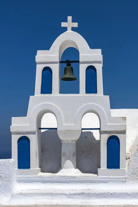 Framed Print : Typical Greek white befry, Oia, Santorini, South Aegean, Greece Framed Print : Typical Greek white befry, Oia, Santorini, South Aegean, Greece