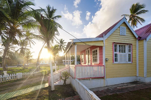 Typical house of Batsheba village, Batsheba, Barbados Island, Lesser Antilles