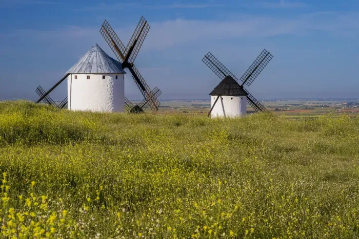Framed Print : Typical windmills, Campo de Criptana, Castilla-La Mancha, Spain Framed Print : Typical windmills, Campo de Criptana, Castilla-La Mancha, Spain