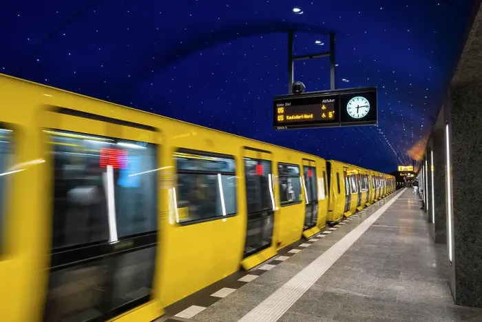 Framed Print : U Bahn underground train, Berlin, Germany Framed Print : U Bahn underground train, Berlin, Germany