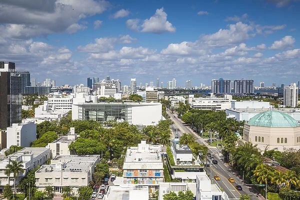 U. S. A, Miami, Miami beach, South Beach, View of New World Symphony