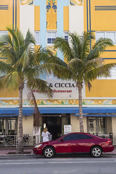 U. S. A, Miami, Miami Beach, South Beach, Ocean Drive, Pappa & Ciccia restaurant