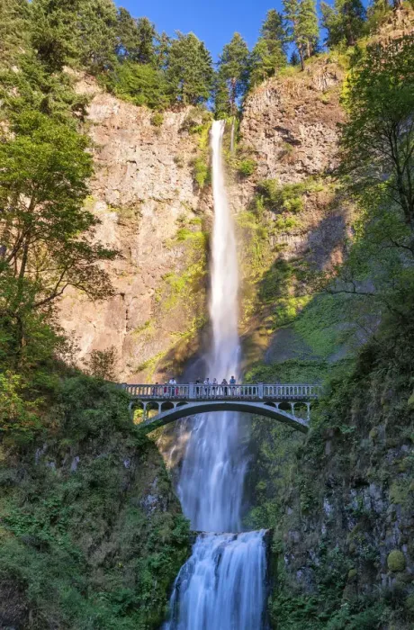 Framed Print : U. S. A. Oregon, Multnomah Falls Framed Print : U. S. A. Oregon, Multnomah Falls