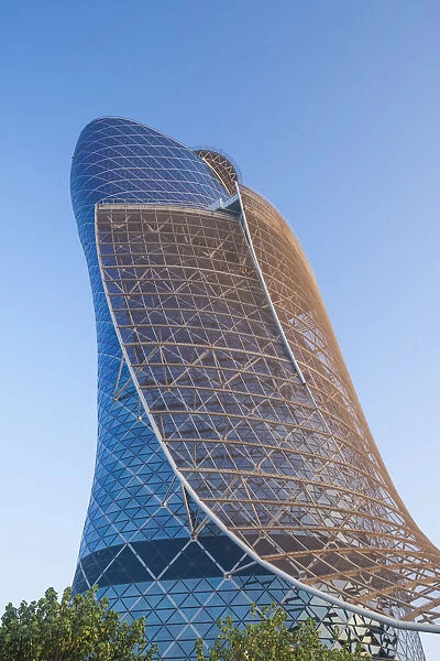 UAE, Abu Dhabi, Al Safarat Embassy Area, Capital Gate Tower