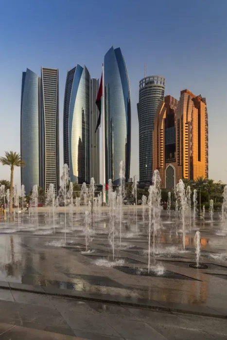 Framed Print : UAE, Abu Dhabi, City Center Skyline Framed Print : UAE, Abu Dhabi, City Center Skyline
