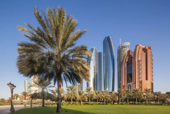 Framed Print : UAE, Abu Dhabi, Etihad Towers Framed Print : UAE, Abu Dhabi, Etihad Towers