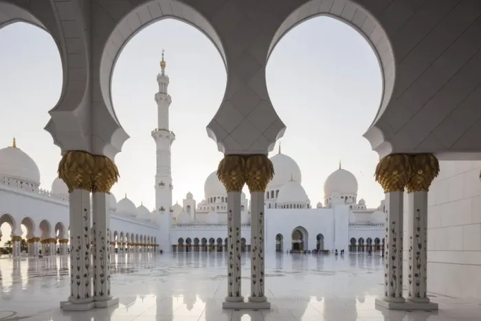 Framed Print : UAE, Abu Dhabi, Sheikh Zayed bin Sultan Mosque, arches Framed Print : UAE, Abu Dhabi, Sheikh Zayed bin Sultan Mosque, arches