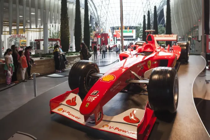 Framed Print : UAE, Abu Dhabi, Yas Island, Ferrari World Amusement Park, Ferrari Formula One racing car Framed Print : UAE, Abu Dhabi, Yas Island, Ferrari World Amusement Park, Ferrari Formula One racing car