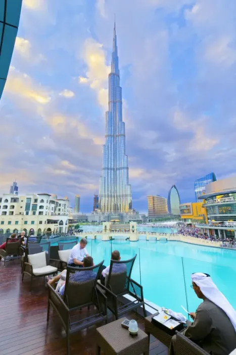 Framed Print : UAE, Dubai, Burj Khalifa from The Address Downtown Hotel Framed Print : UAE, Dubai, Burj Khalifa from The Address Downtown Hotel