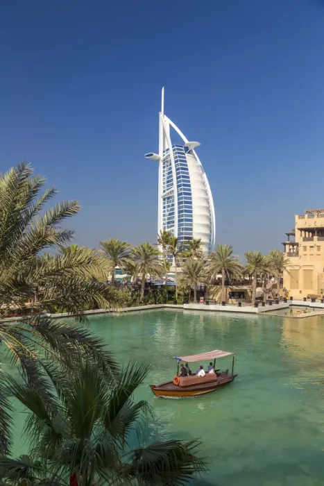 Framed Print : UAE, Dubai, Burj Khalifa from Madinat Jumeirah Gardens Framed Print : UAE, Dubai, Burj Khalifa from Madinat Jumeirah Gardens