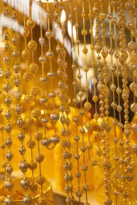 Framed Print : UAE, Dubai, Deira, Gold Souk, gold jewelry Framed Print : UAE, Dubai, Deira, Gold Souk, gold jewelry