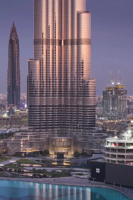 Framed Print : UAE, Dubai, Downtown Dubai, Burj Khalifa, worlds tallest building as of 2016