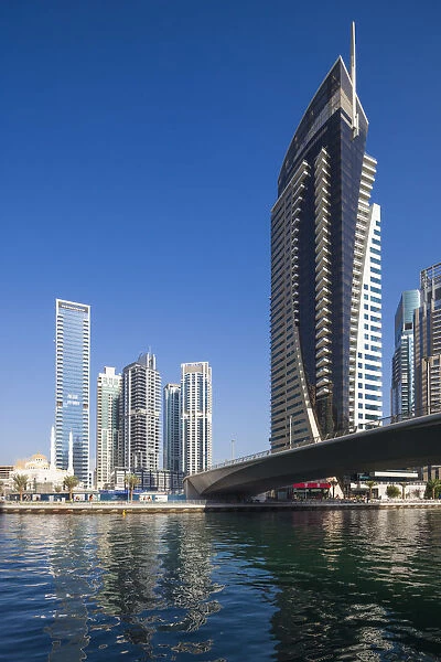 UAE, Dubai, Dubai Marina, high rise buildings