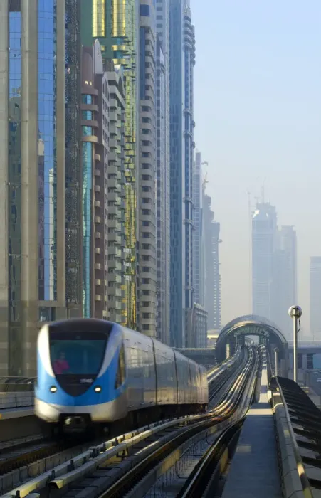 Framed Print : UAE, Dubai, Sheikh Zayed Road, Financial Centre Metro Station from Emirates Towers Framed Print : UAE, Dubai, Sheikh Zayed Road, Financial Centre Metro Station from Emirates Towers