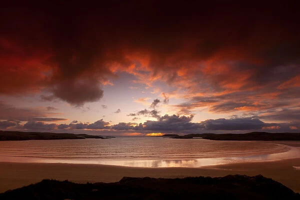 Uig Bay at Sunset, Isle of Lewis, Outer Hebrides, Scotland