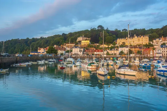 Framed Print : UK, Channel Islands, Jersey, St Aubin, St Aubin Harbour Framed Print : UK, Channel Islands, Jersey, St Aubin, St Aubin Harbour