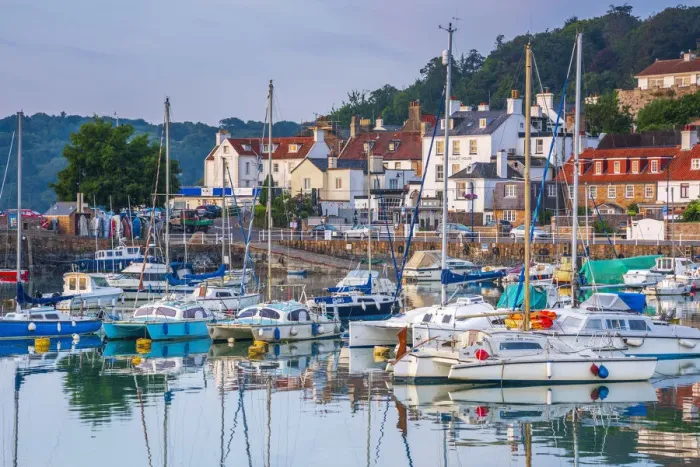 Framed Print : UK, Channel Islands, Jersey, St Aubin, St Aubin Harbour Framed Print : UK, Channel Islands, Jersey, St Aubin, St Aubin Harbour