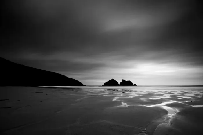 Framed Print : UK, Cornwall, Holywell Bay, Holywell Beach and Carters or Gulls Rocks Framed Print : UK, Cornwall, Holywell Bay, Holywell Beach and Carters or Gulls Rocks