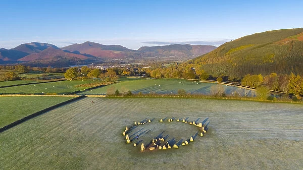 UK, Cumbria, Lake District, Castlerigg Stone Circle