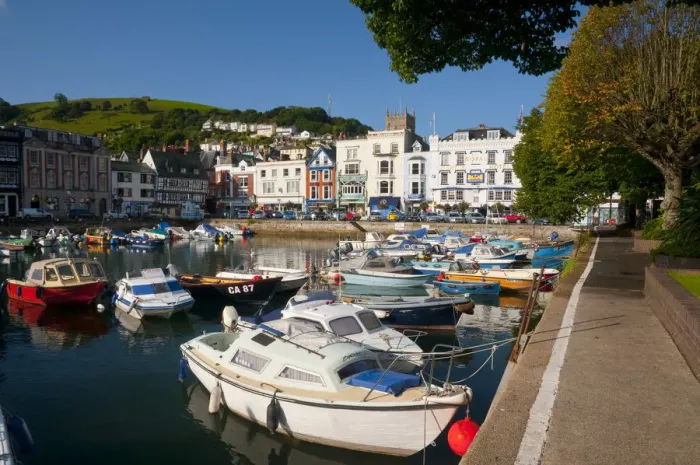 Framed Print : UK, Devon, Dartmouth, The Quay Framed Print : UK, Devon, Dartmouth, The Quay
