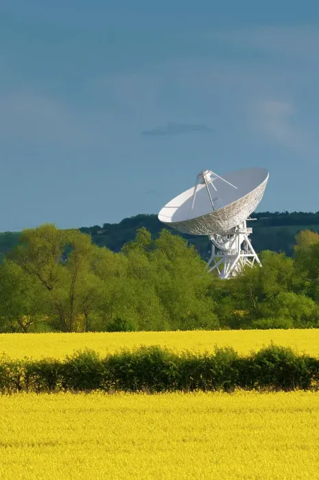 Framed Print : UK, England, Cambridge, Lords Bridge, Mullard Radio Astronomy Observatory operated Framed Print : UK, England, Cambridge, Lords Bridge, Mullard Radio Astronomy Observatory operated