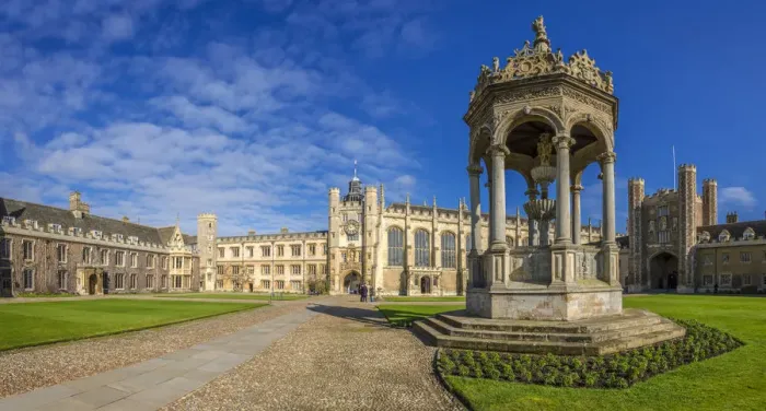 Framed Print : UK, England, Cambridge, University of Cambridge, Trinity College, Great Court Framed Print : UK, England, Cambridge, University of Cambridge, Trinity College, Great Court