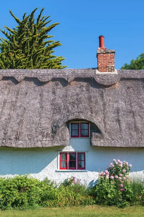 Framed Print : UK, England, Cambridgeshire, Barrington, Traditional thatched cottage Framed Print : UK, England, Cambridgeshire, Barrington, Traditional thatched cottage