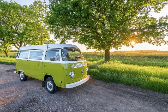 Framed Print : UK, England, Cambridgeshire, VW T2 Baywindow Campervan Framed Print : UK, England, Cambridgeshire, VW T2 Baywindow Campervan