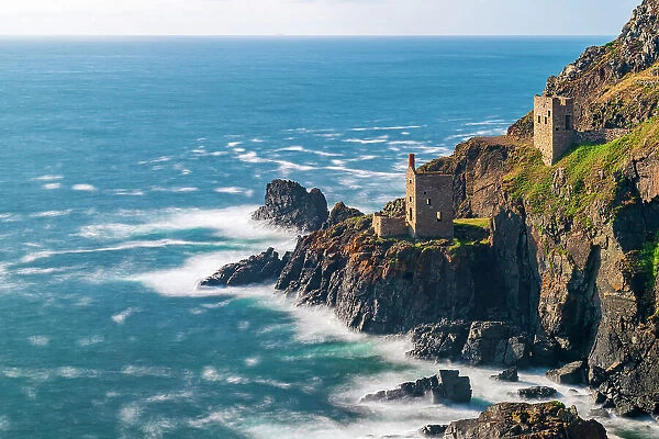 UK, England, Cornwall, Botallack Mine, Crown Mines, UNESCO World Heritage and SSSI site