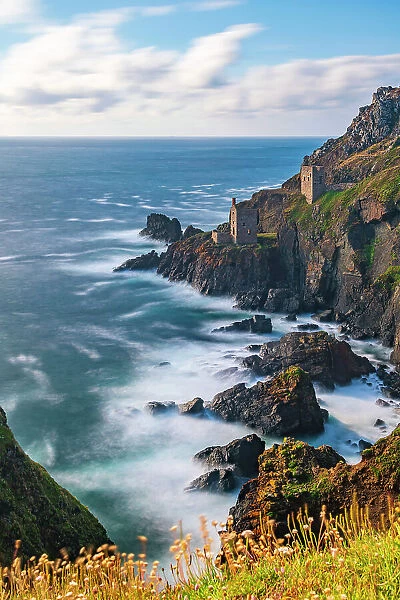UK, England, Cornwall, Botallack Mine, Crown Mines, UNESCO World Heritage and SSSI site