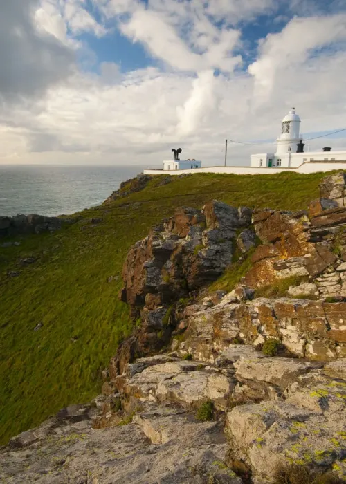Framed Print : UK, England, Cornwall, Pendean Lighthouse Framed Print : UK, England, Cornwall, Pendean Lighthouse