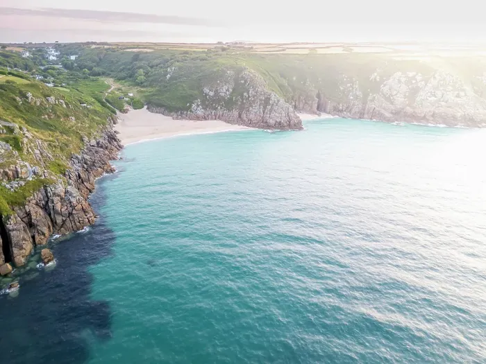 Framed Print : UK, England, Cornwall, Porthcurno, Porthcurno Beach Framed Print : UK, England, Cornwall, Porthcurno, Porthcurno Beach