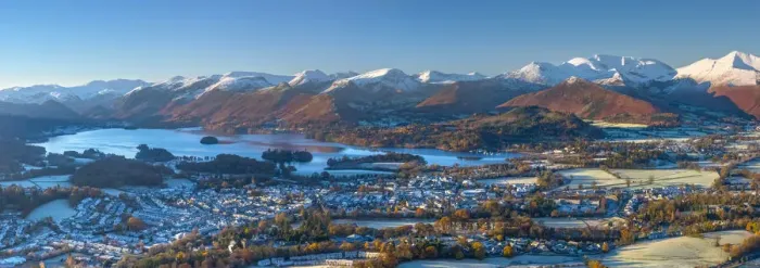 Framed Print : UK, England, Cumbria, Lake District, overlooking Keswick, Derwentwater Framed Print : UK, England, Cumbria, Lake District, overlooking Keswick, Derwentwater