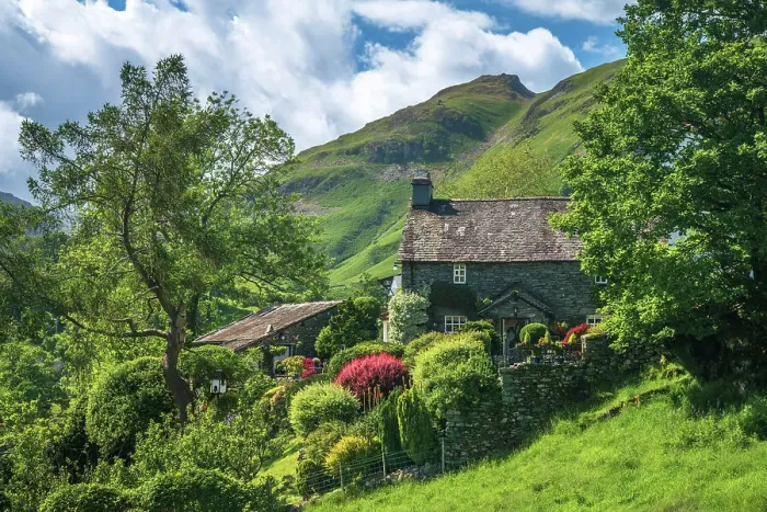 Framed Print : UK, England, Cumbria, Lake District National Park, Little Langdale Framed Print : UK, England, Cumbria, Lake District National Park, Little Langdale