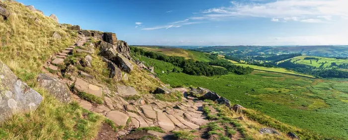 Framed Print : UK, England, Derbyshire, Peak District National Park, High Peak, Stanage Edge Framed Print : UK, England, Derbyshire, Peak District National Park, High Peak, Stanage Edge