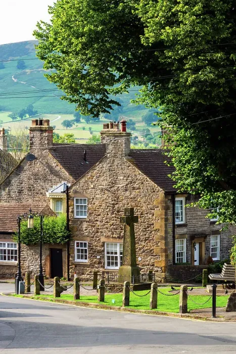 Framed Print : UK, England, Derbyshire, Peak District National Park, High Peak, Castleton, Market Place Framed Print : UK, England, Derbyshire, Peak District National Park, High Peak, Castleton, Market Place