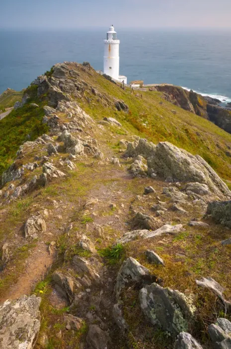 Framed Print : UK, England, Devon, South Hams, Start Point, Start Point Lighthouse