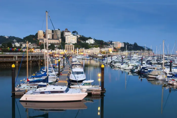 Framed Print : UK, England, Devon, Torbay, Torquay, Torquay Harbour Framed Print : UK, England, Devon, Torbay, Torquay, Torquay Harbour