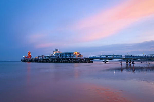UK, England, Dorset, Bournemouth, East Cliff Beach, Main Pier