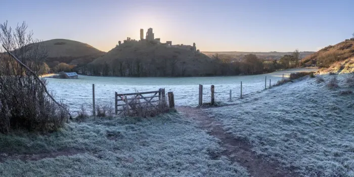 Framed Print : UK, England, Dorset, Corfe Castle Framed Print : UK, England, Dorset, Corfe Castle
