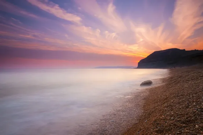 Framed Print : UK, England, Dorset, Jurassic Coast, Seatown Beach Framed Print : UK, England, Dorset, Jurassic Coast, Seatown Beach