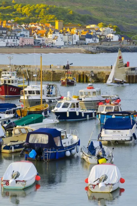 Framed Print : UK, England, Dorset, Lyme Regis, a Gateway Town to the UNESCO World Heritage Site