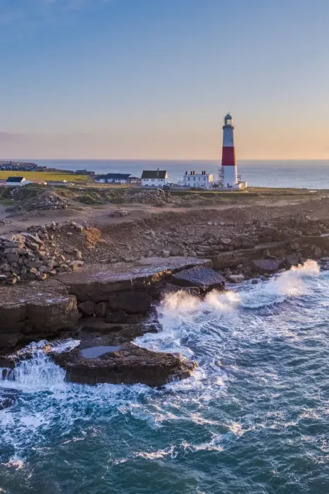 Framed Print : UK, England, Dorset, Portland Bill, Portland Bill Lighthouse