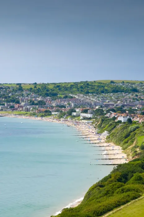 Framed Print : UK, England, Dorset, Swanage, Swanage Bay Framed Print : UK, England, Dorset, Swanage, Swanage Bay