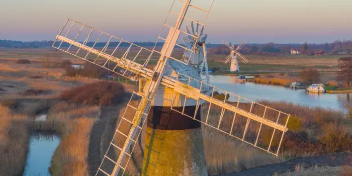 Framed Print : UK, England, East Anglia, Norfolk, Norfolk Broads, Thurne, St Benets Level Drainage Mill