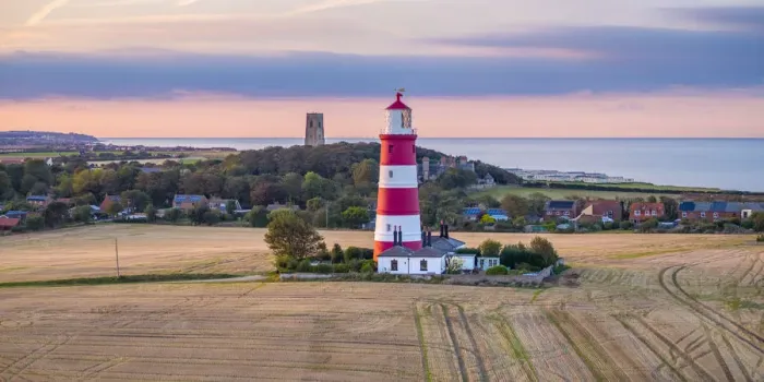 Framed Print : UK, England, East Anglia, Norfolk, Happisburgh LIghthouse