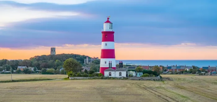Framed Print : UK, England, East Anglia, Norfolk, Happisburgh LIghthouse